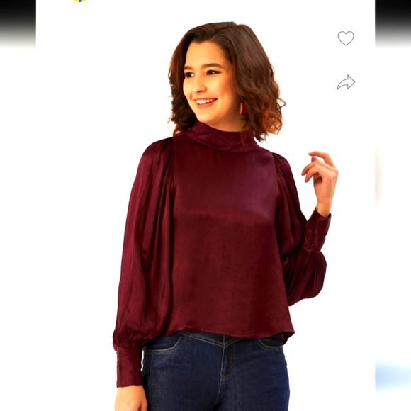 Dynamite-Purple Top For Women-Size: USA Medium - Picture 2 of 7